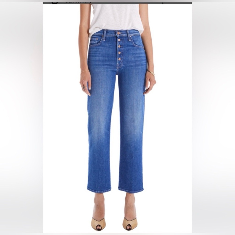 Mother The Pixie Rambler Ankle Jeans "Briefly Gorgeous" Wash - Picture 2 of 11